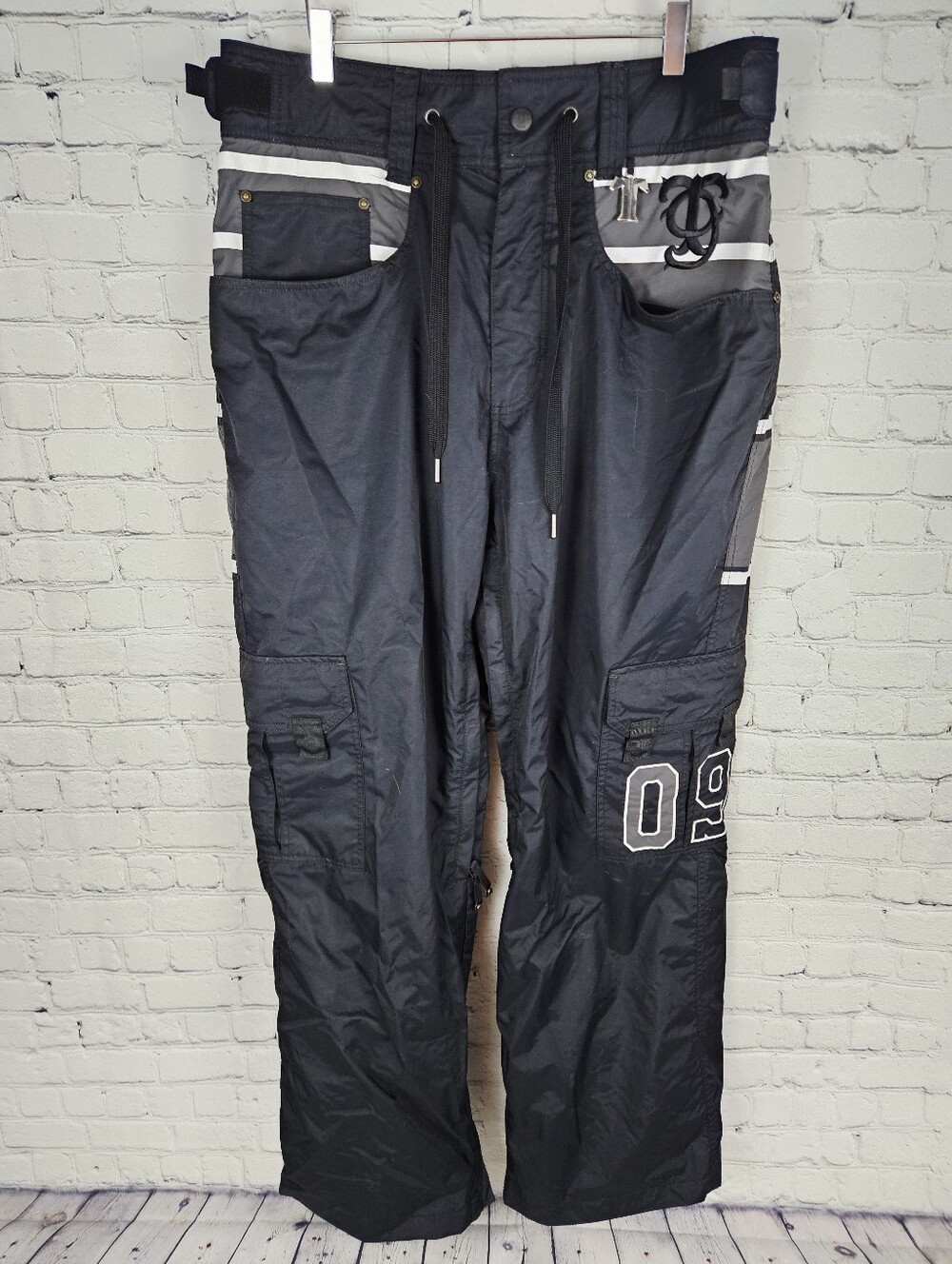 TECHNINE | zip pockets baggy cargo snowboard pants